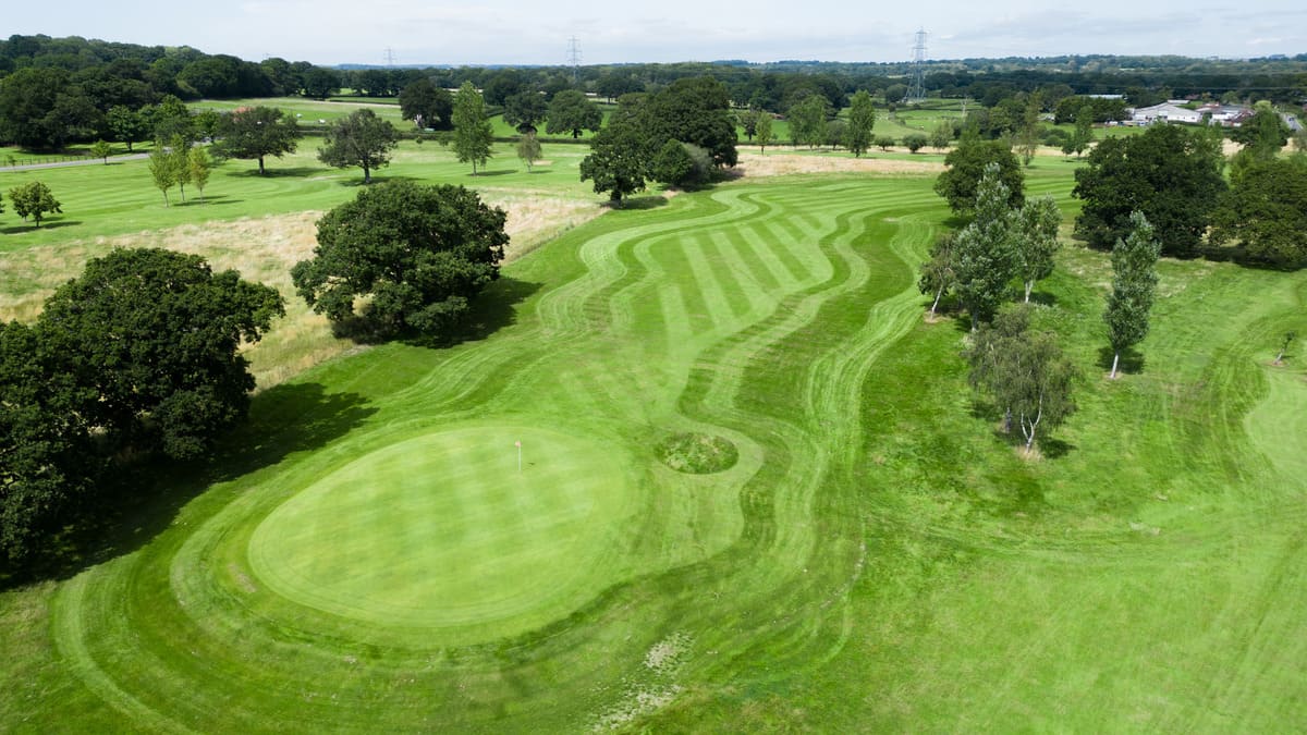 Aerial photo of the golf courses at East Horton Golf Club.
