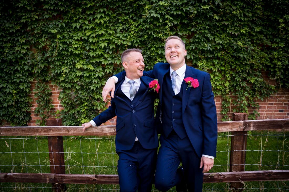 Photo of two men at East Horton wedding venue.